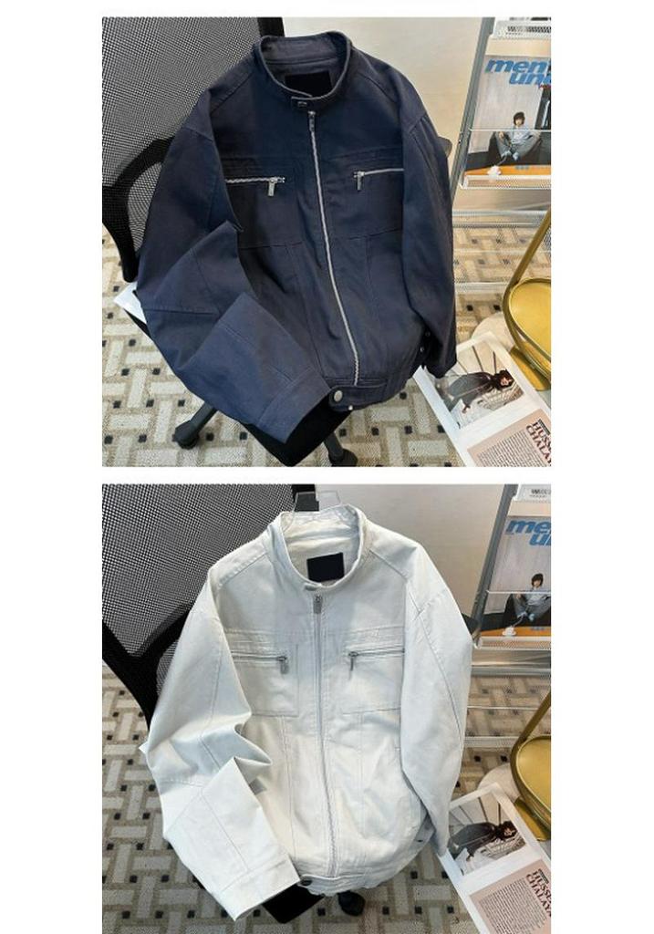 2026 Unisex American Retro Stand Collar Jacket