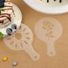 Accessories Pastry Tools Coffeeware Cookies Mould Fancy Drawing Mold Coffee Stencil Biscuit Mold