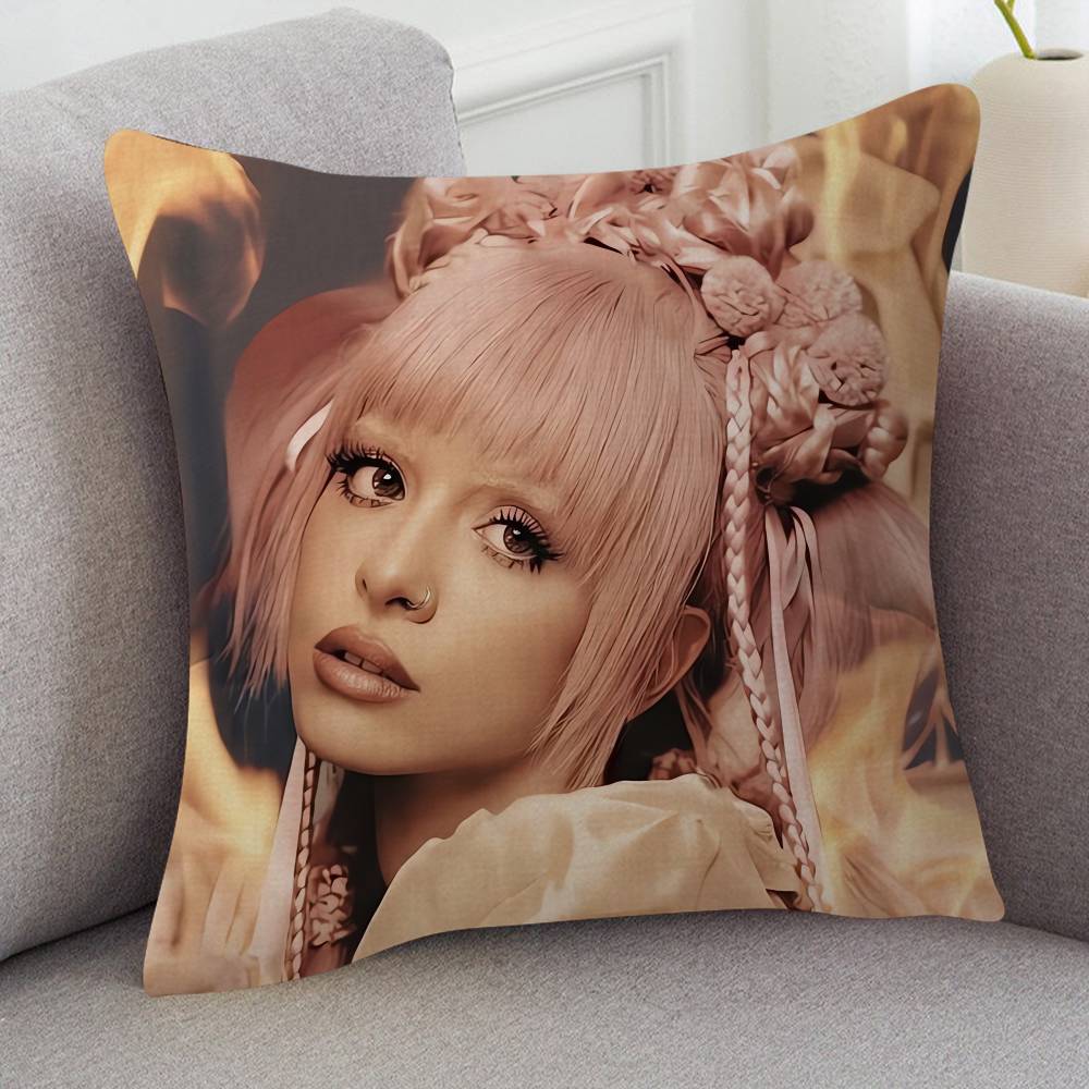 Singer Melanie Martinez Cute Cartoon Two-dimensional Pillowcase Bedroom Sofa Cushion Cover Nap Pillow Cover