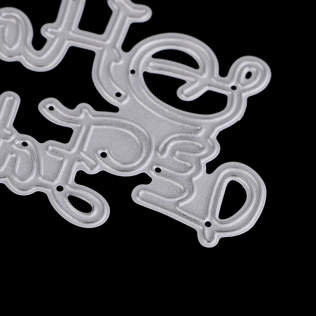 Szablon do wycinania ze stali węglowej szablon do wytłaczania albumy do scrapbookingu DIY prezent z okazji dnia albumu