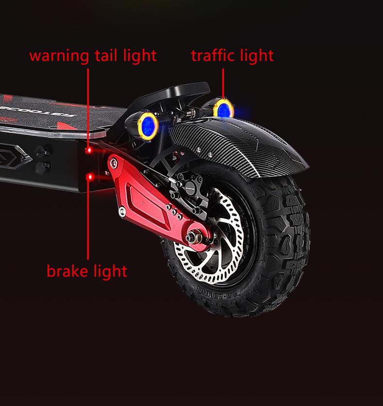 BOYUEDA S5 3000W Dual Motor Electric Scooter - 85KM/H Top Speed, 120KM Range, Off-Road Tires, NFC Lock, Hydraulic Brakes