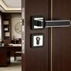 Advanced Zinc Alloy Door Handle Set, Split Type Door Handle, Wooden Door Handle, Door Lock, Black and Silver Split Type, Easy To