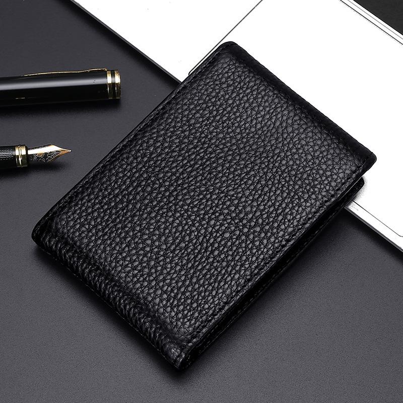 Genuine Leather Bi-Fold Wallet & Multifunctional Driver's License Holder with ID Slots & Card Sleeves