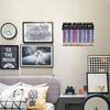 Metal Medal Rack 'Dream Believe Achieve Never Give Up' Iron Medal Holder Wall-Mounted Universal Medal Hanger Home Decor