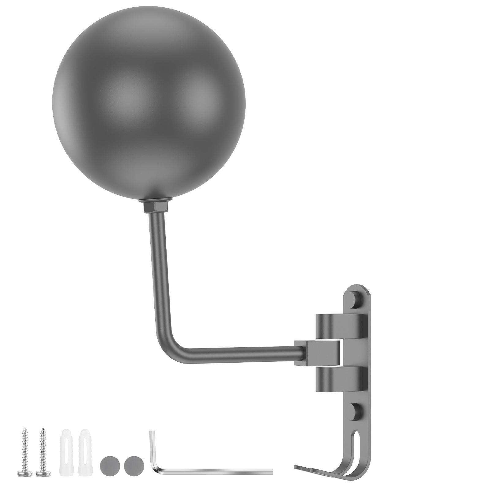 

Подставка для шлема мотоцикла, настенный держатель для хранения шлема, вращающаяся стойка для шлема из нержавеющей стали, крючок для велосипедных аксессуаров 2025 серый