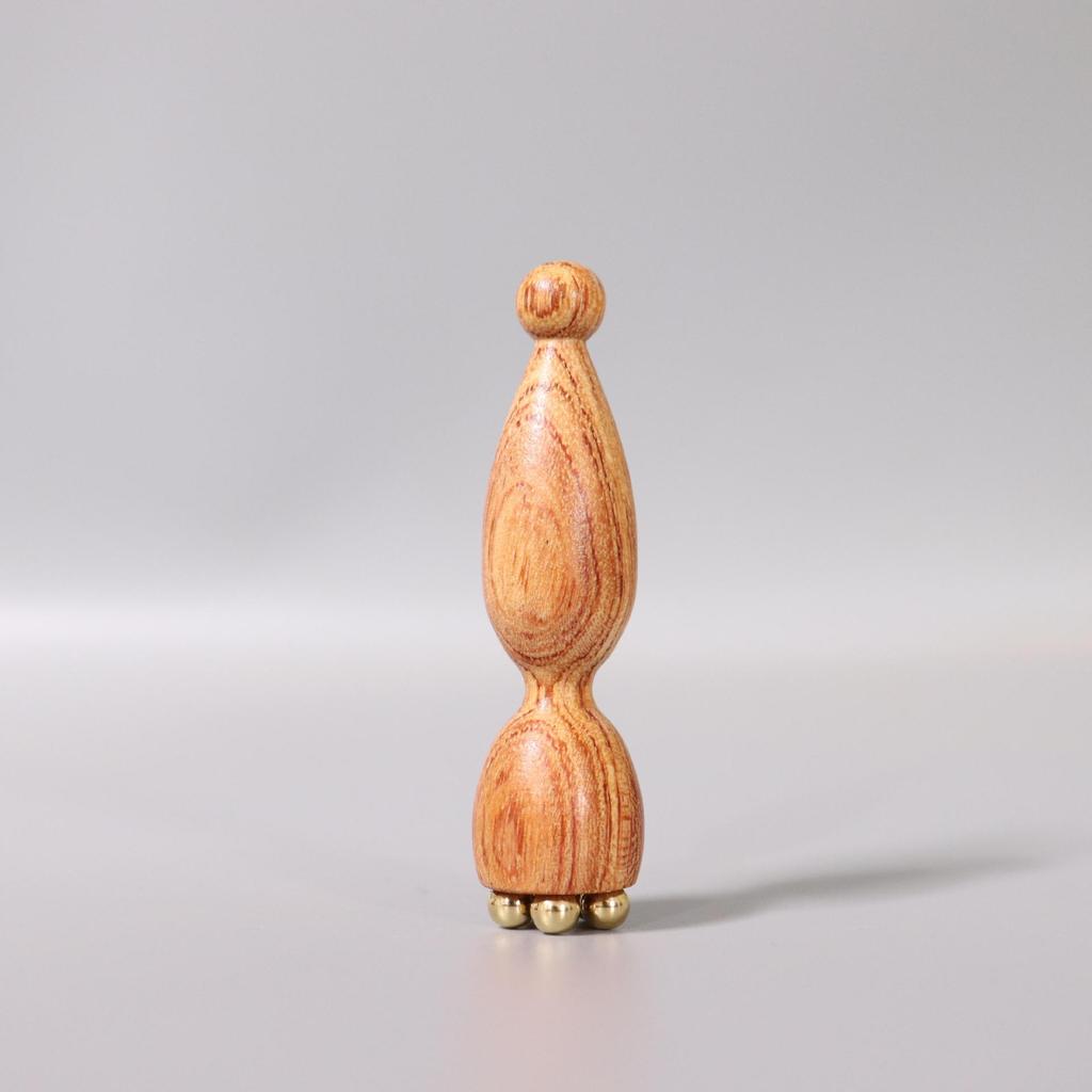 Green Sandalwood Horns Lotus Pod Massager, Eye Points, Suzaku Three-pecking Massage, Dredging Meridians, Purple Light Sandalwood Pinch Stick