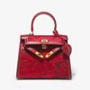 2025 Fall/Winter New Embroidered Kelly Bag, High-end Red Wedding Bag, Bridal Bag, Suitable for Daily Use by Women