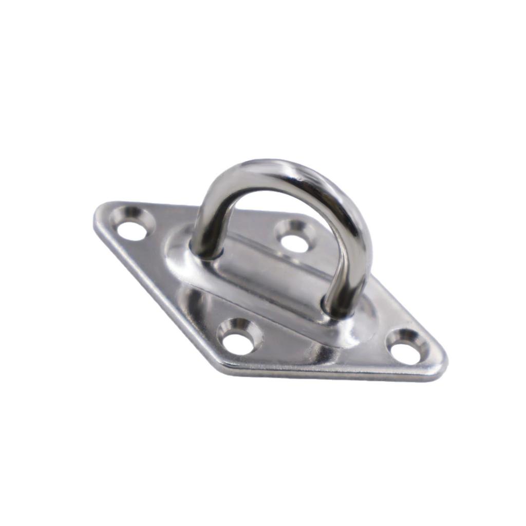 304 Stainless Steel Eye Plate Diamond Fixed Buckle for Sun Shade Sail & Boat Hardware Accessories