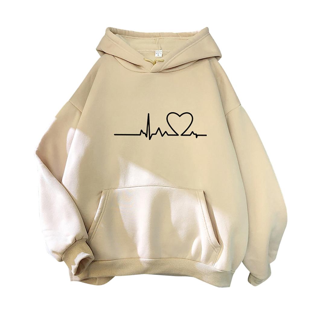 Women's Fashion Casual  Christmas Print Hooded Sweatshirt Loose Sports Tops Pullover