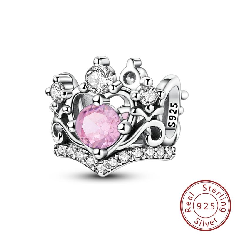 Copper Charm Shining Crown Cute Claw Rubik'S Cube Charm Bead Pendant Fit Original Bracelets Fine Diy Women Jewelry