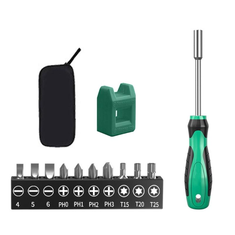Professional Steel Screwdriver Bit Adapter Extended Shafts Nut Driver Suitable for Multiple Socket for Complex Tasks