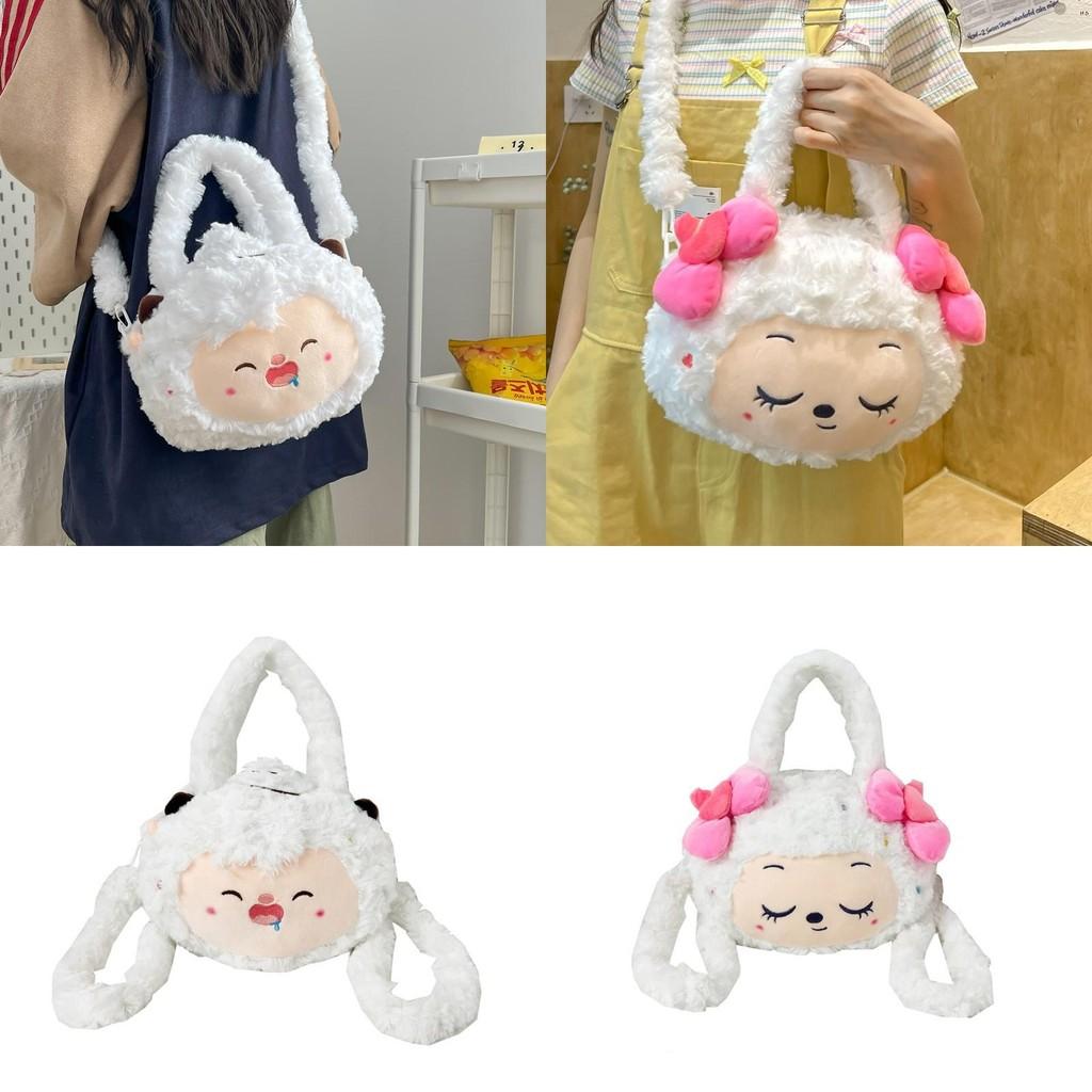 Pleasant Goat And Big Big Wolf Cute Cartoon Plush Bag Shoulder Bags Girls Teens