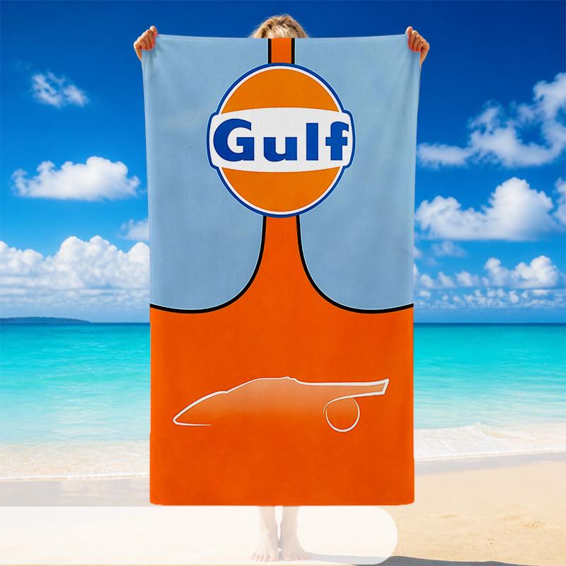 Quick Dry Beach Towel Gulf Pattern, Lightweight Absorbent Towel for Pool Beach Vacation Use