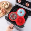 Air Fryer Silicone Donut Pan Mold Heat Resistant Silicone Tray Non-stick 3-hole Silicone Tray For Cake Cookie Snack Cooking