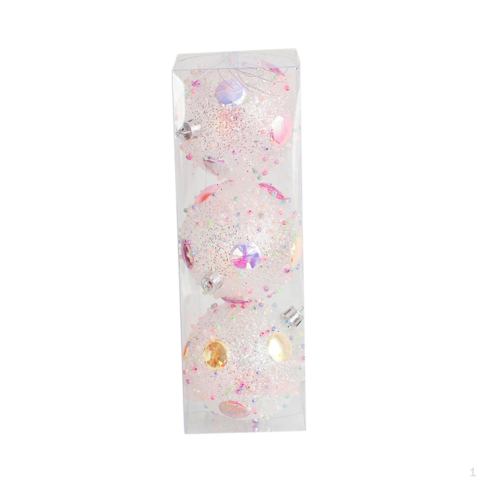 Christmas Ornament, Decoration, Kids Crafts, Living Room Collectible, 3pcs Clear Balls