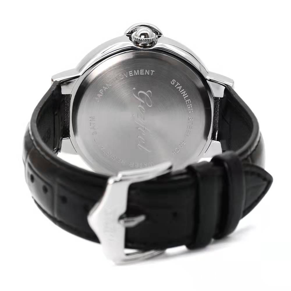 Starry Night Luminous Quartz Watch – Fashionable Men's and Women's Leather Strap Wristwatch
