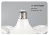 Modern Cross-Border LED Folding Leaf Lamp for Home Bedroom: E27 Screw Base, Crystal Design, Detachable Fan Blades