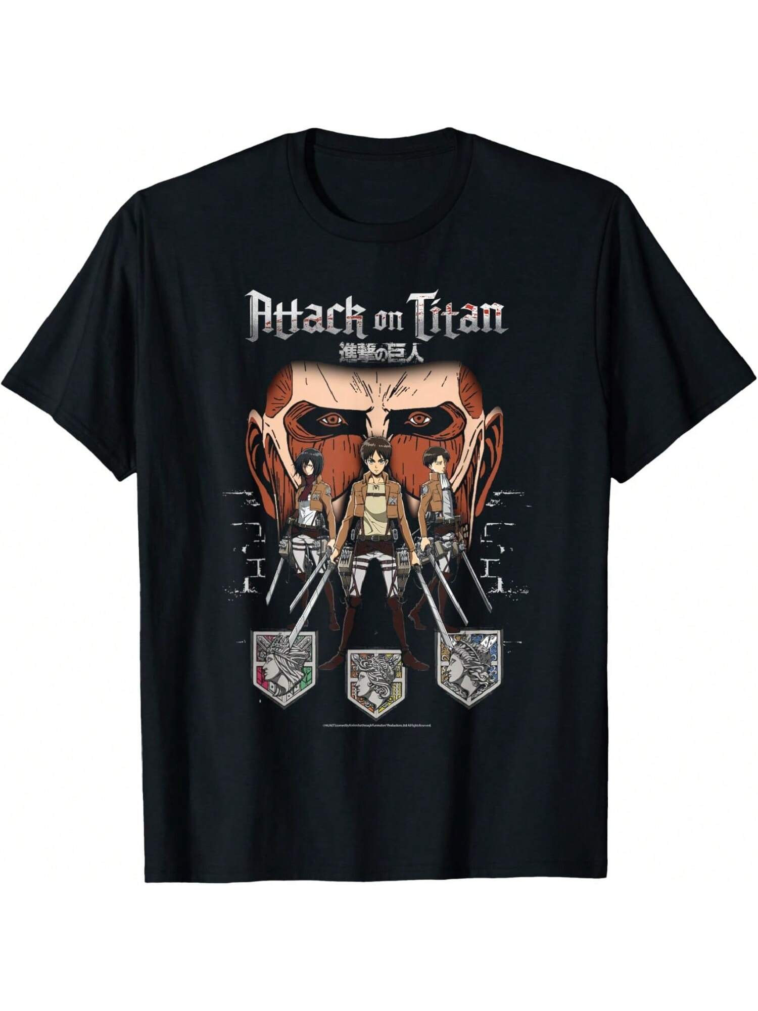 Attack On Titanss Titan In Shadows Anime T-Shirt S разноцветный