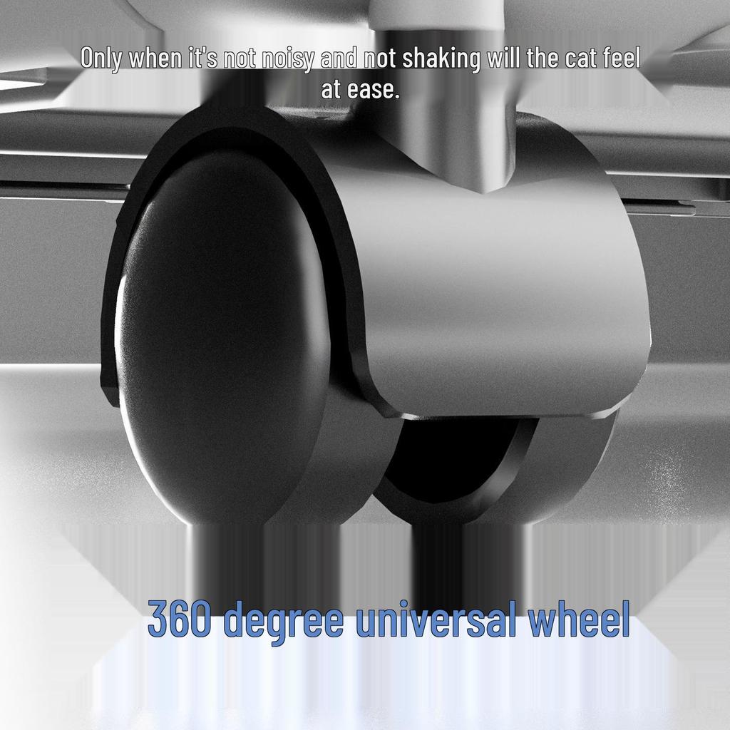 Foldable Large-Capacity Pet Luggage: Detachable Pull-Rod Box for Cats and Small Dogs