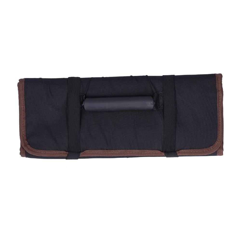 

Portable Tool Roll Bag Oxford Cloth Tool Pouch Organizer Durable Wrench Roll Up Bag Plumber чорний