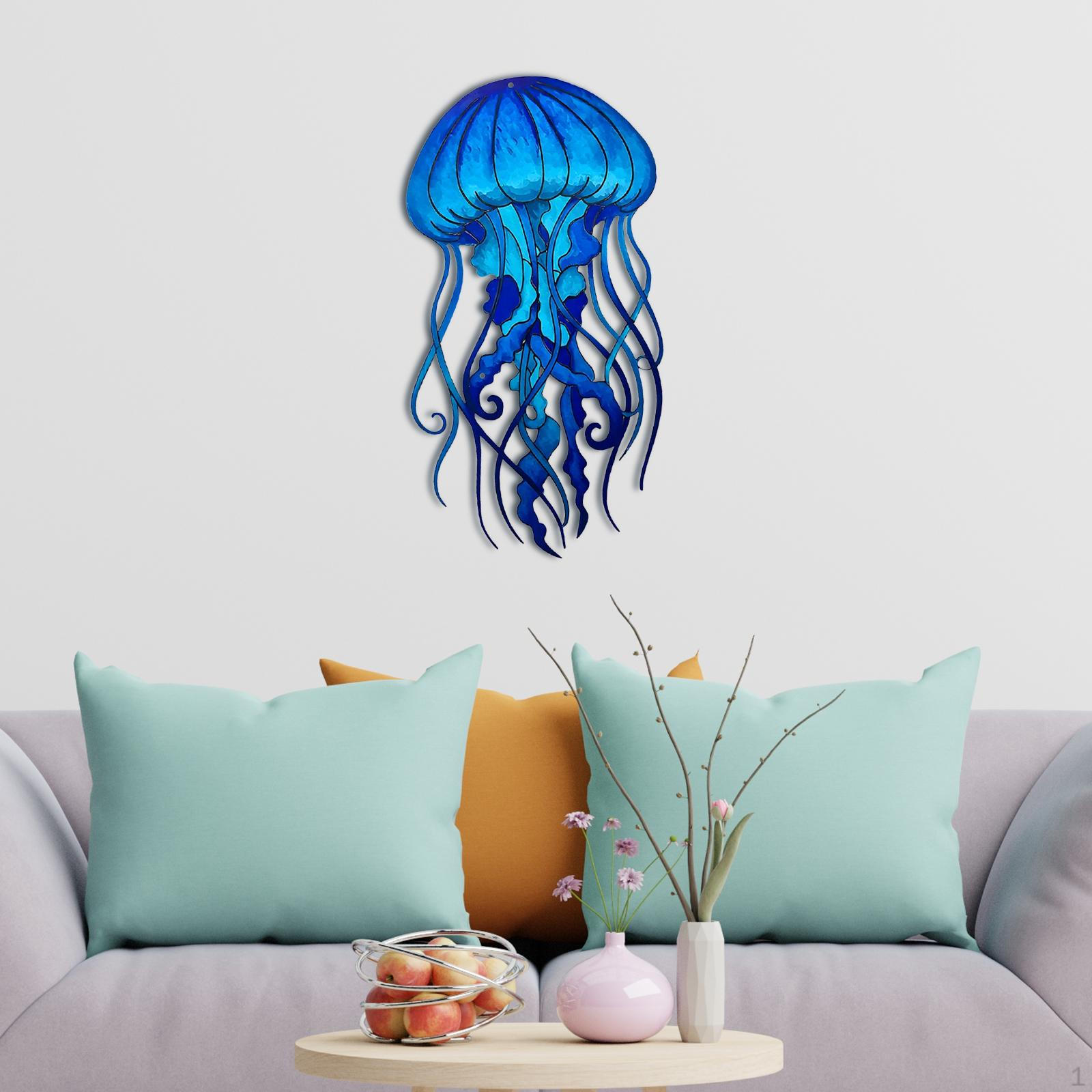 

Металлический декор для стен «Желе» Тропическое искусство для бассейна, пляжа, ванной комнаты, гостиной, спальни