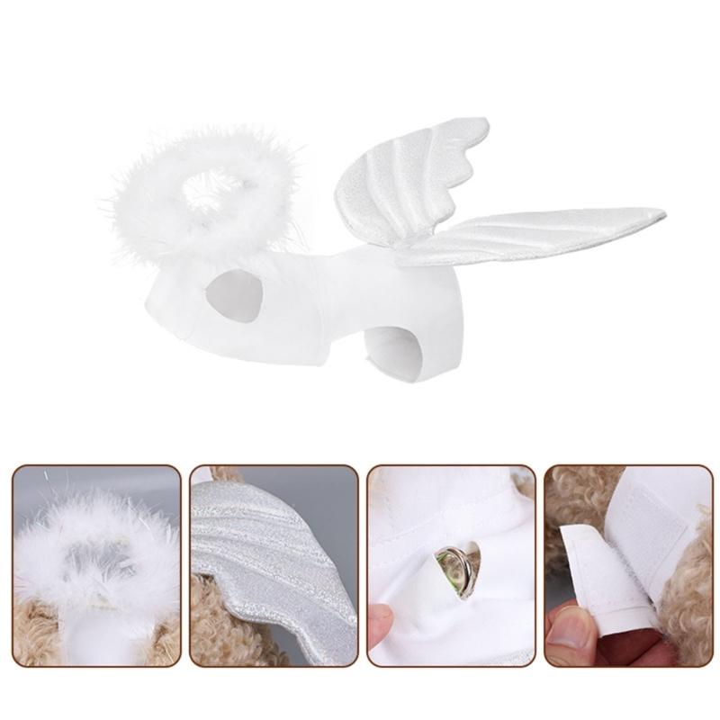 Cats Dog Funny Angeles Cosplay Angeles Costume 3D Wing Soft Comfortable Costume Accessories Dress Up Supplies