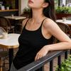 Backless Slim Fit Camisole: Thin Strap, Built-In Support, Versatile Inner Wear for Women