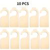 10 Pcs Blank Wooden Closet Dividers - Hanging Size Organizers for Home & Nursery Baby Clothes Racks