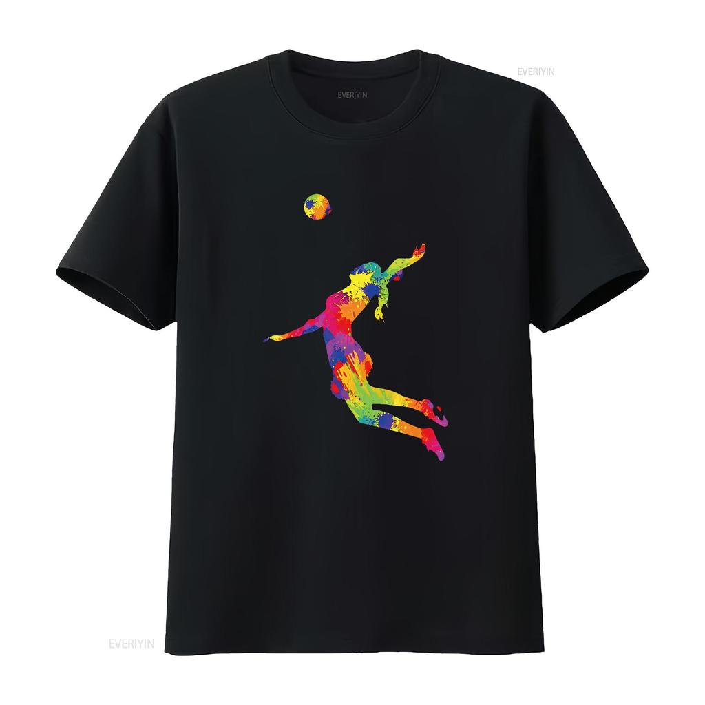 Womens Volleyball Girl Women Youth T Shirt vintage Washed Top For Everyday Wear designer clothes Casual Stylish graphic fashion