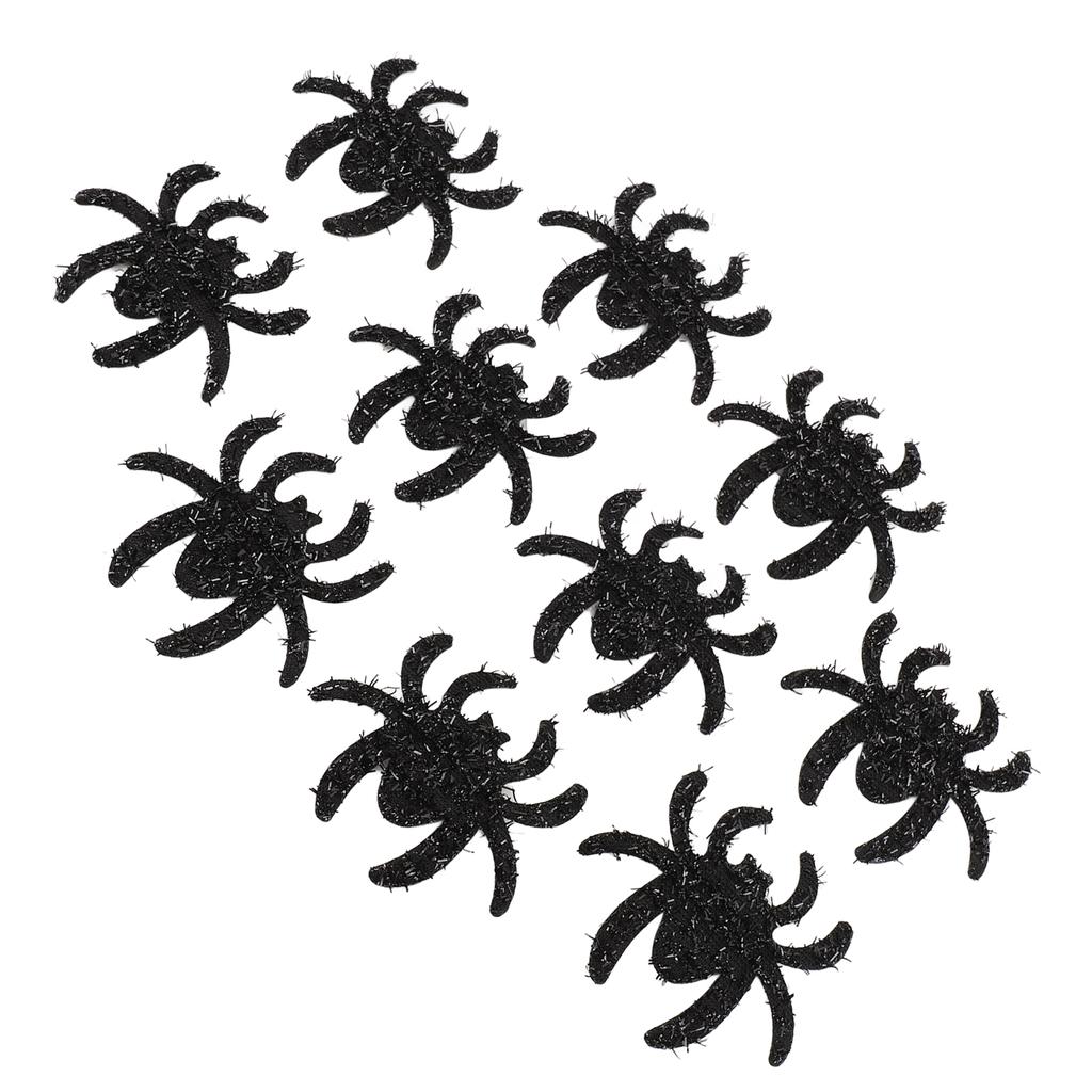 30pcs Spider Patch Spooky Non Woven Spider Patches for DIY Festival Costume Accessories Headband