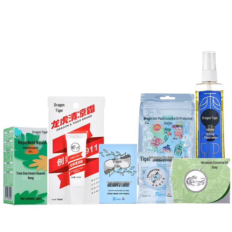 Longhu Cooling Peppermint Essential Oil 7-Piece Set