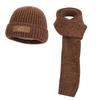Hüte, Handschuhe, Schals, Dreiteiler-Set, Winter Herren und Damen Outdoor Samt, kältebeständig und warm Ohrschützer, Ärmel, gestrickte Wollmützen.