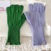 Australian Pure Wool Gloves for Women in Autumn and Winter Knitted Twisted Yarn  Couple Cycling Warm Thickened New Style with Threads