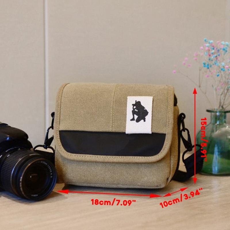 Compact Camera Shoulder Bags for DSLR/SLR Cameras, Waterproof Crossbody Bags High-performance Canvas Shoulder Bags