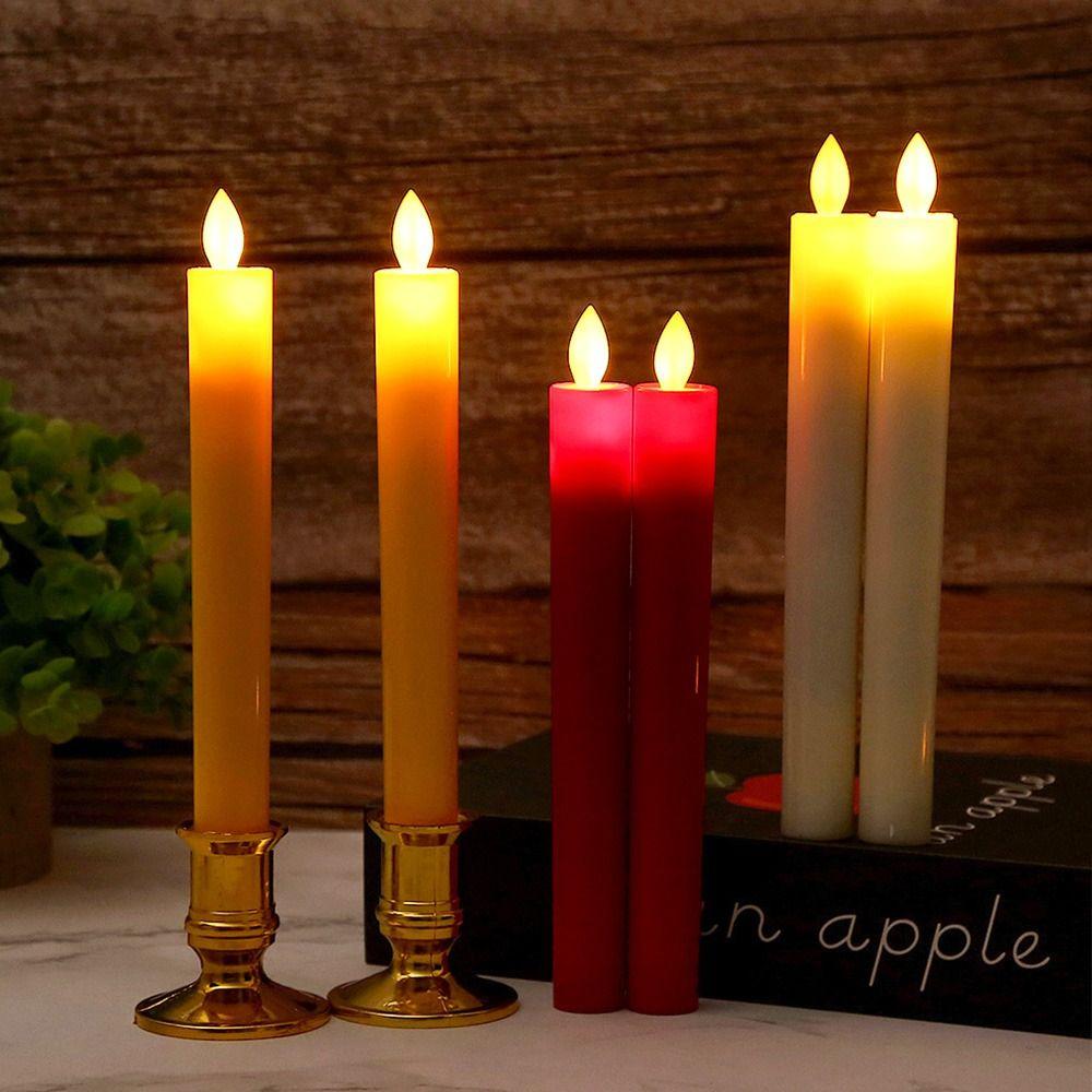 Candle Holders Flameless Candle Lamp Party Decor Lights  Wedding Birthday Party Supplies