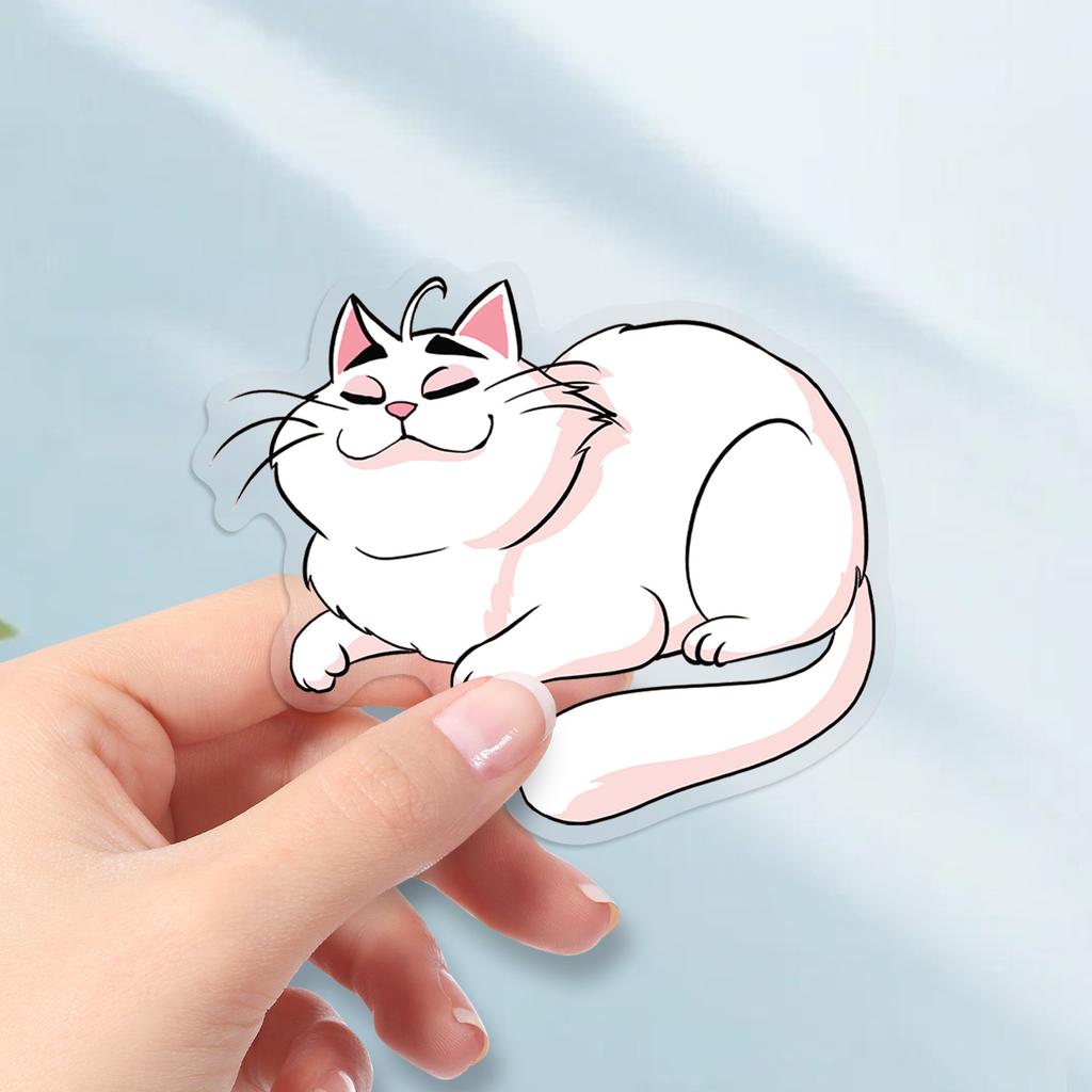 50 Fun Cat Original Cartoon Animal Waterproof Decorative Water Cup Computer Stickers