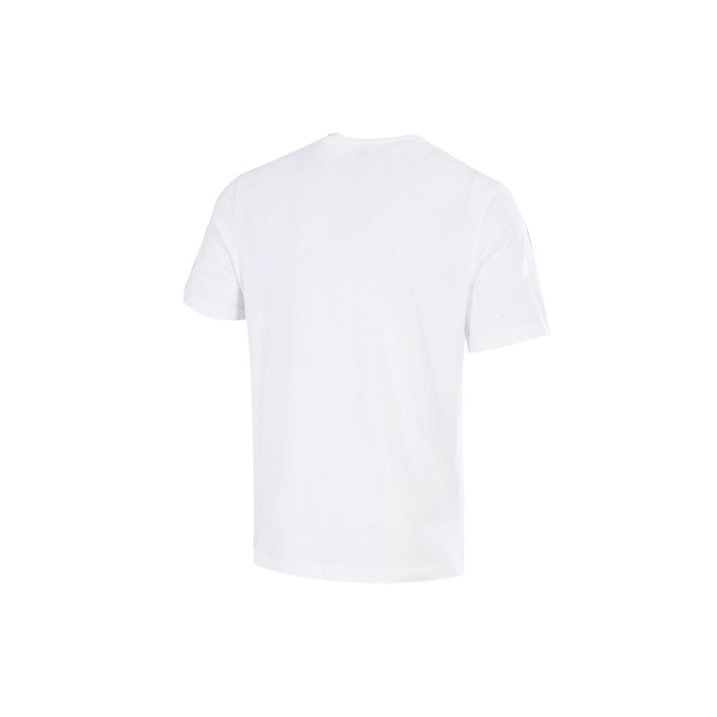 Adidas T Shirts Men's White Crew Neck Moderate Straight Fit GV5237