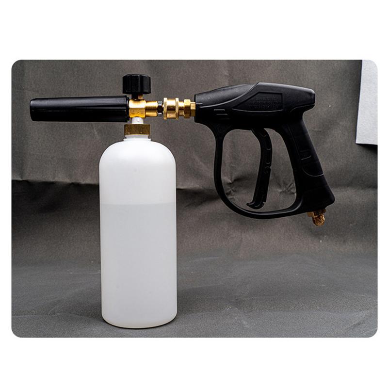 Adjustable Car Wash Foam Gun 1L Capacity 1/4 Quick Connector High Pressure for Personal Auto Care Use