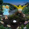 Fairy Garden Statue with Nest Resin Ornament Bird Miniature Figurine for