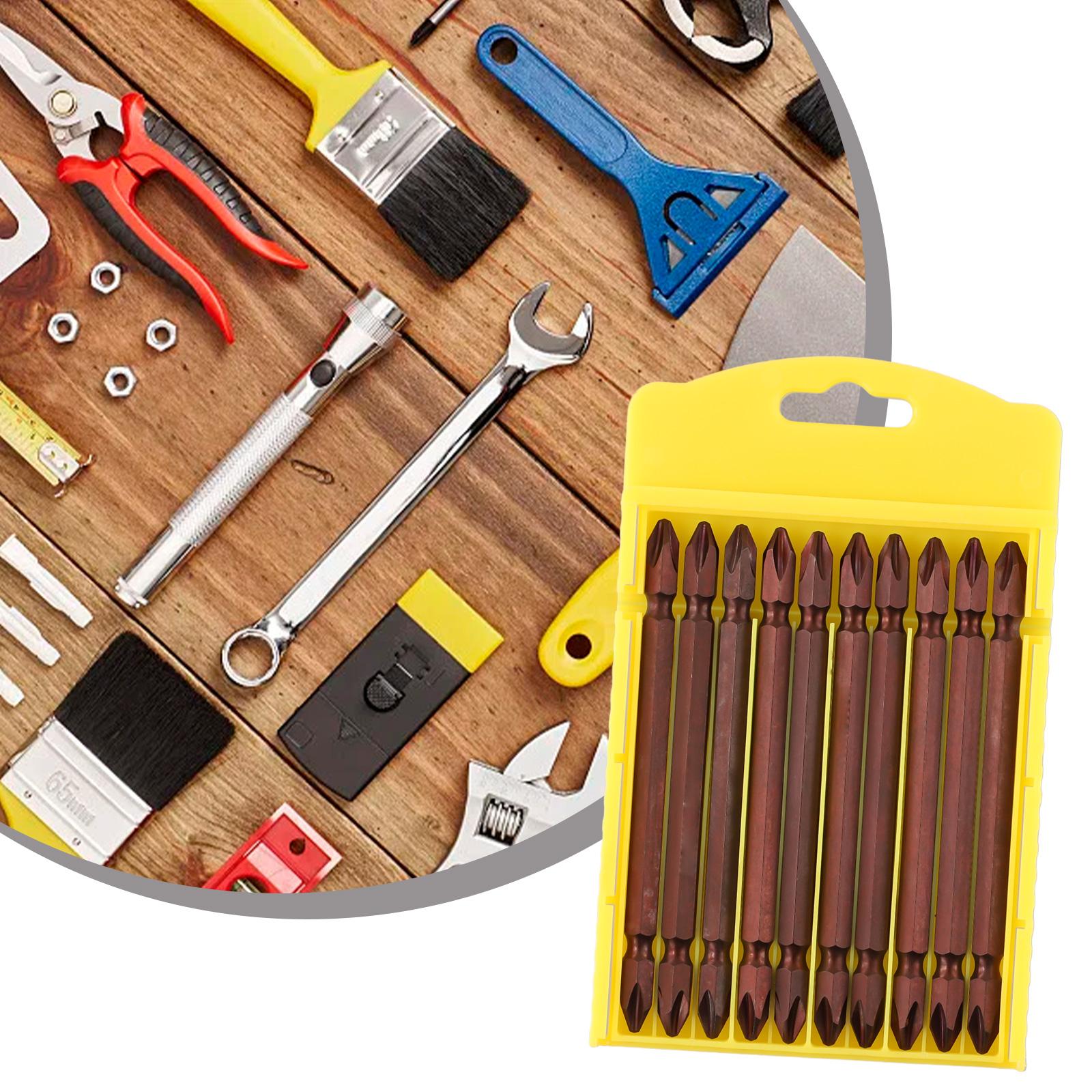 

Биты для шестигранной отвертки 1/4 100 мм 10 шт. Легированная сталь