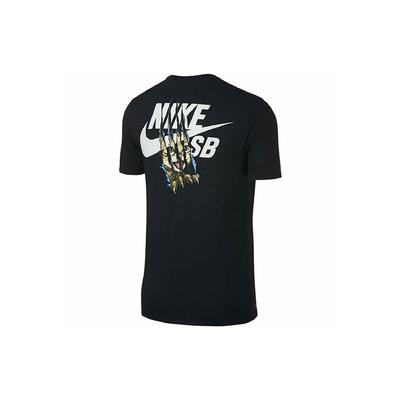 SB Katze Kratz Atmungsaktiv Lässig Sport Kurzarm T-Shirt Herren Oberteile Schwarz 816369-010