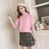 Autumn and Winter Women Lapel Large Twisted Long Sleeved Sweater Women Knit Top