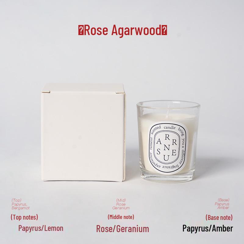 High-End Aromatherapy Glass Candle - Small Transparent Smokeless Scented Festival Souvenir