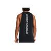 Under Armour Baseline Cotton Basketball Loose Soft Comfortable Knit Sleeveless Vest Men Tops Black 1361901-005