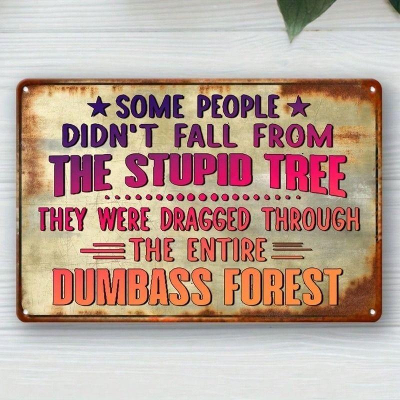 

Vintage Forest Metal Wall Poster 8x12 inch Sarcastic Gift for Bar