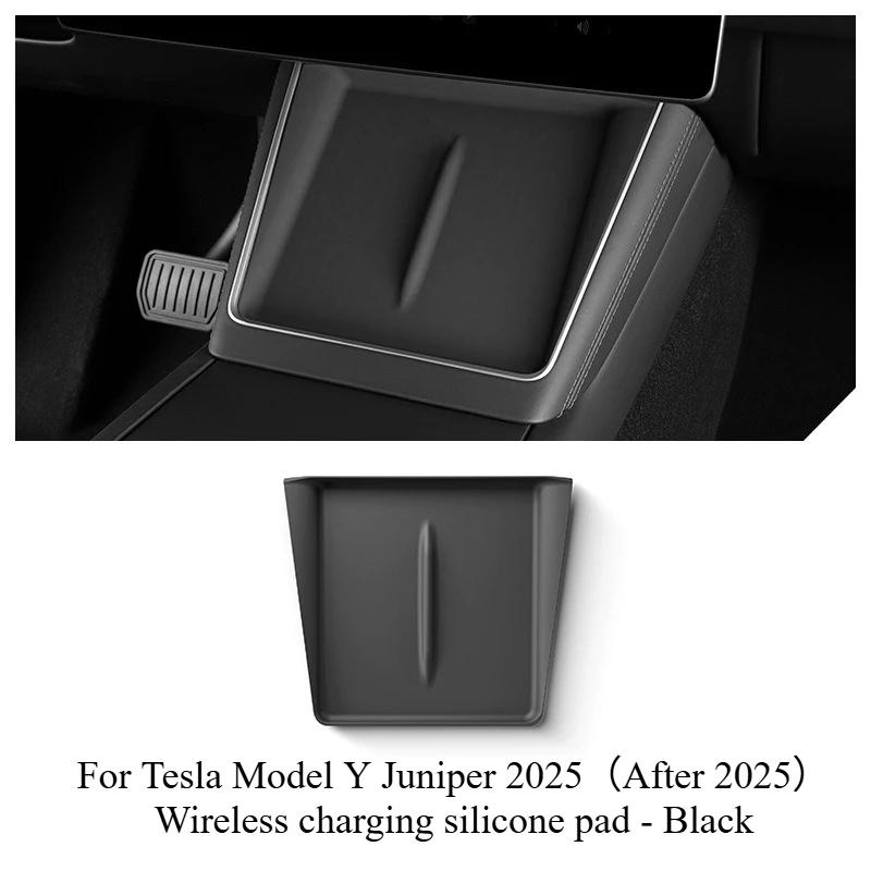 For Tesla Model 3 Y Juniper Highland 2025 Center Console Armrest Storage Box Stowing Tidying Lower Bottom Mat Organizer Tray Pad