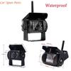 Y4UA 7 inch Wireless Parking Assistance Rear View Camera Truck Bus Trailer Excavator