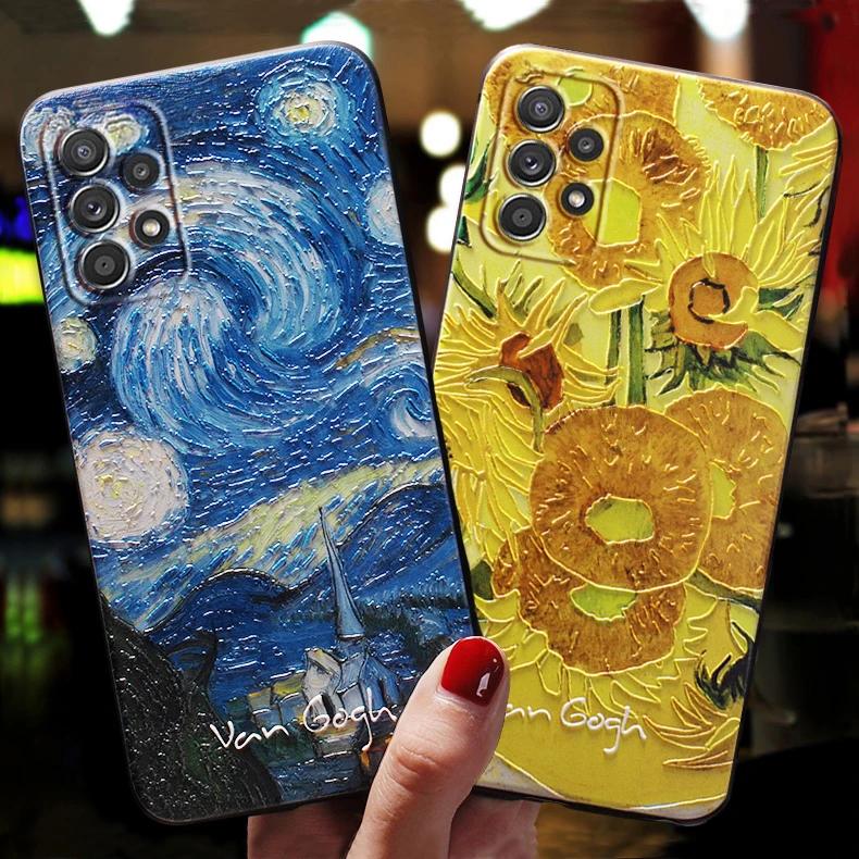 Para Funda Samsung Galaxy A12 A13 A14 A 12 13 14 4G 5G Case Soft Silicone SamsungA14 SamsungA13 3D Art Phone Case Cover Celular