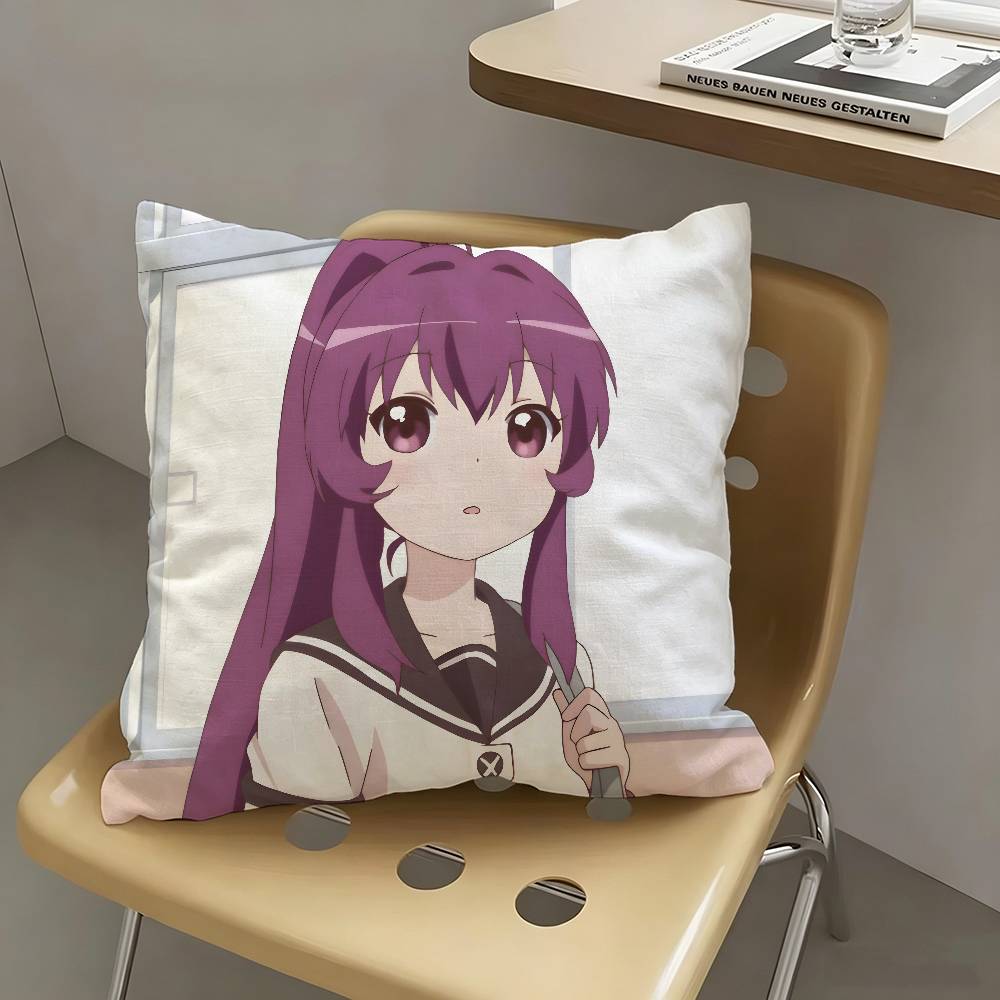 1pc Ayano Sugiura Anime Characters Pillow Case Fashion Square Pillowcase Bedroom Sofa Room Ins Decoration Leisure
