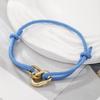 Bohemian Color Braided Rope Bracelet Retro Simple Ccb Clasp Men Bracelet Fashion Party Jewelry Accessories